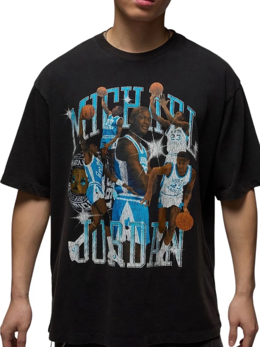 Jordan Black Short-Sleeve Graphic Tee